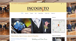 Desktop Screenshot of incognitomenswear.com